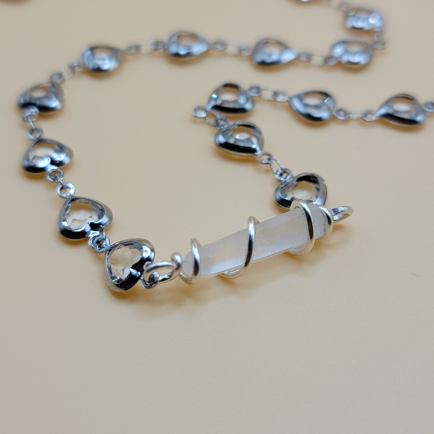 Manifesting Love Necklace - Clear Quartz