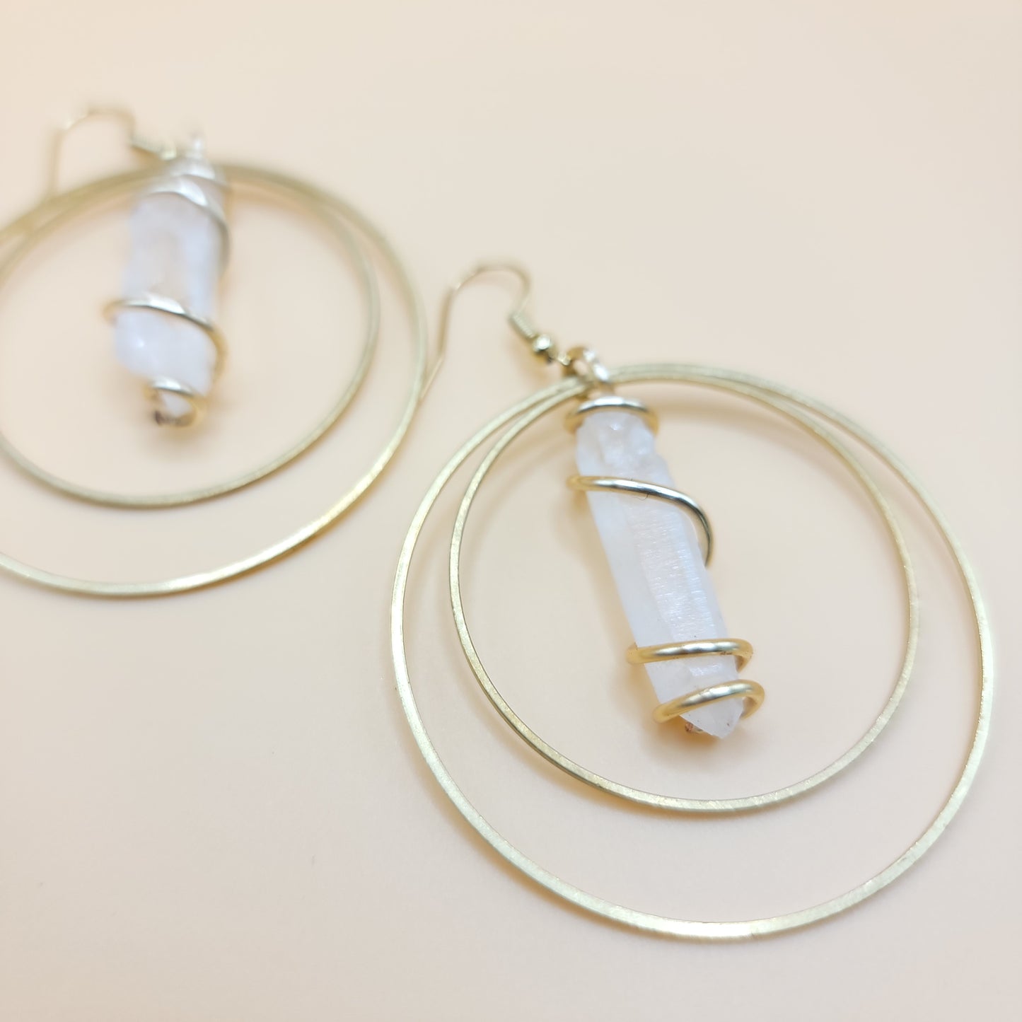 I Am Light Double Hoops