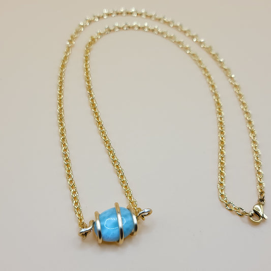 Larimar- I am deeply rooted in gentleness (Gold)