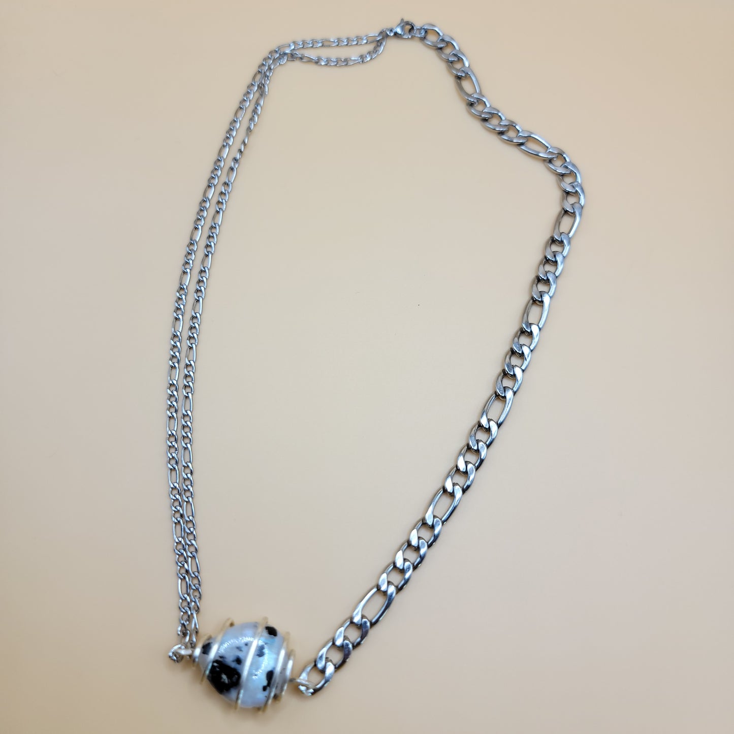 Rainbow Moon Stone - Flashy Babe (Thick Chain)