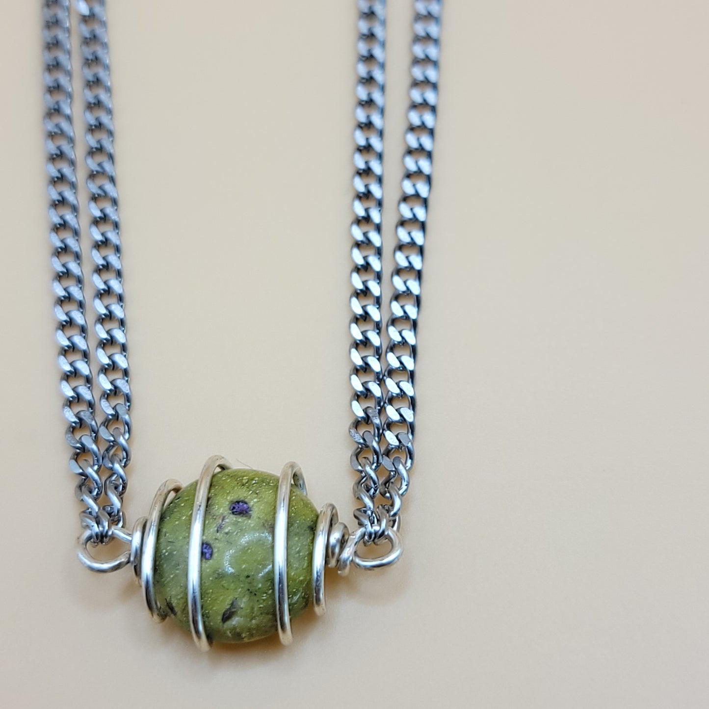 Atlantisite Silver Necklace - I Forgive Myself