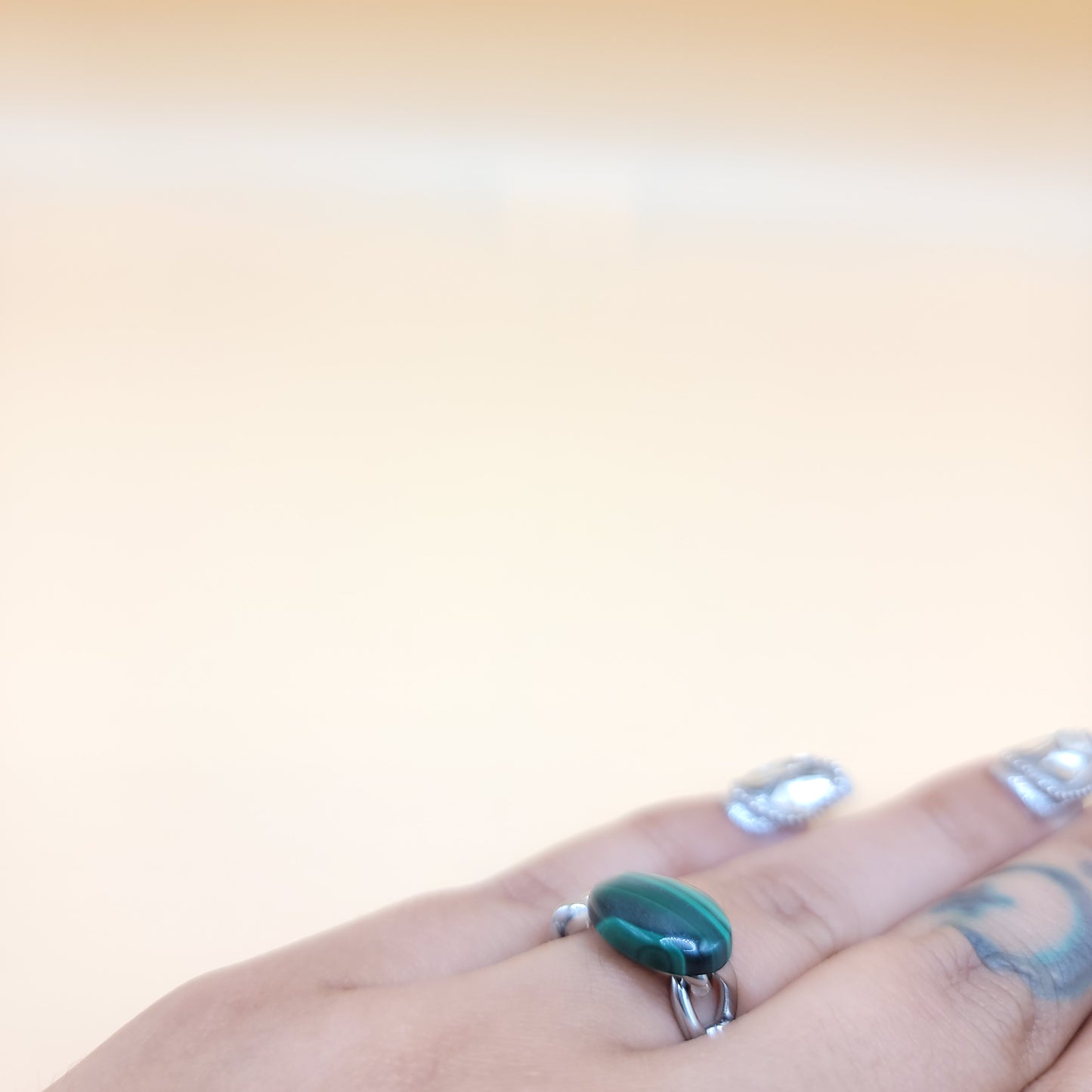 Protection Chain - Malachite Ring