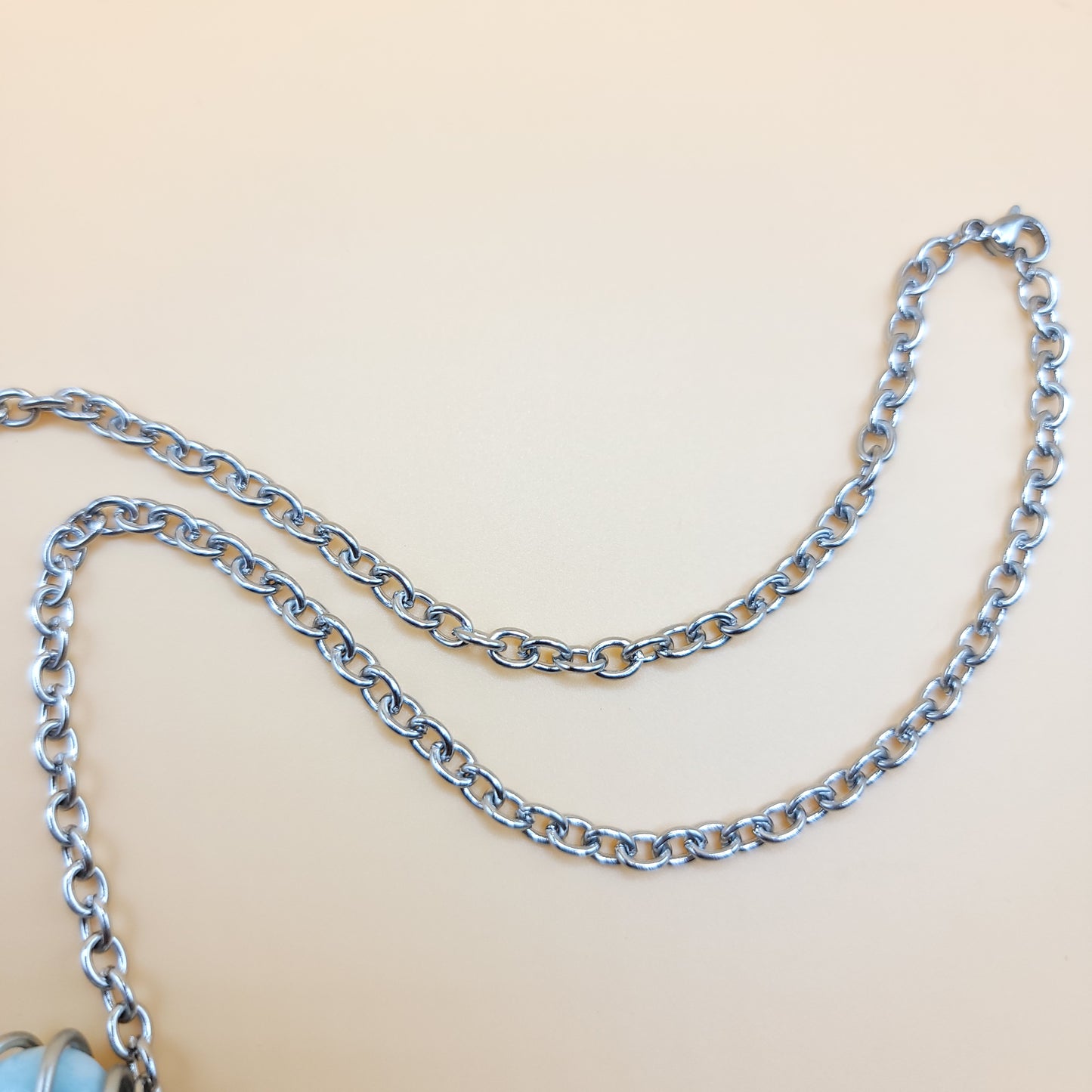 Larimar Silver Chain - I AM DEEPLY ROOTED IN MY GENTLENESS (2)