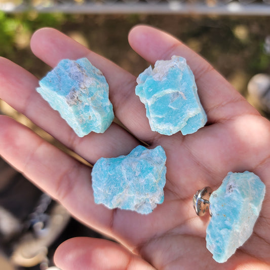 Raw Amazonite Pins