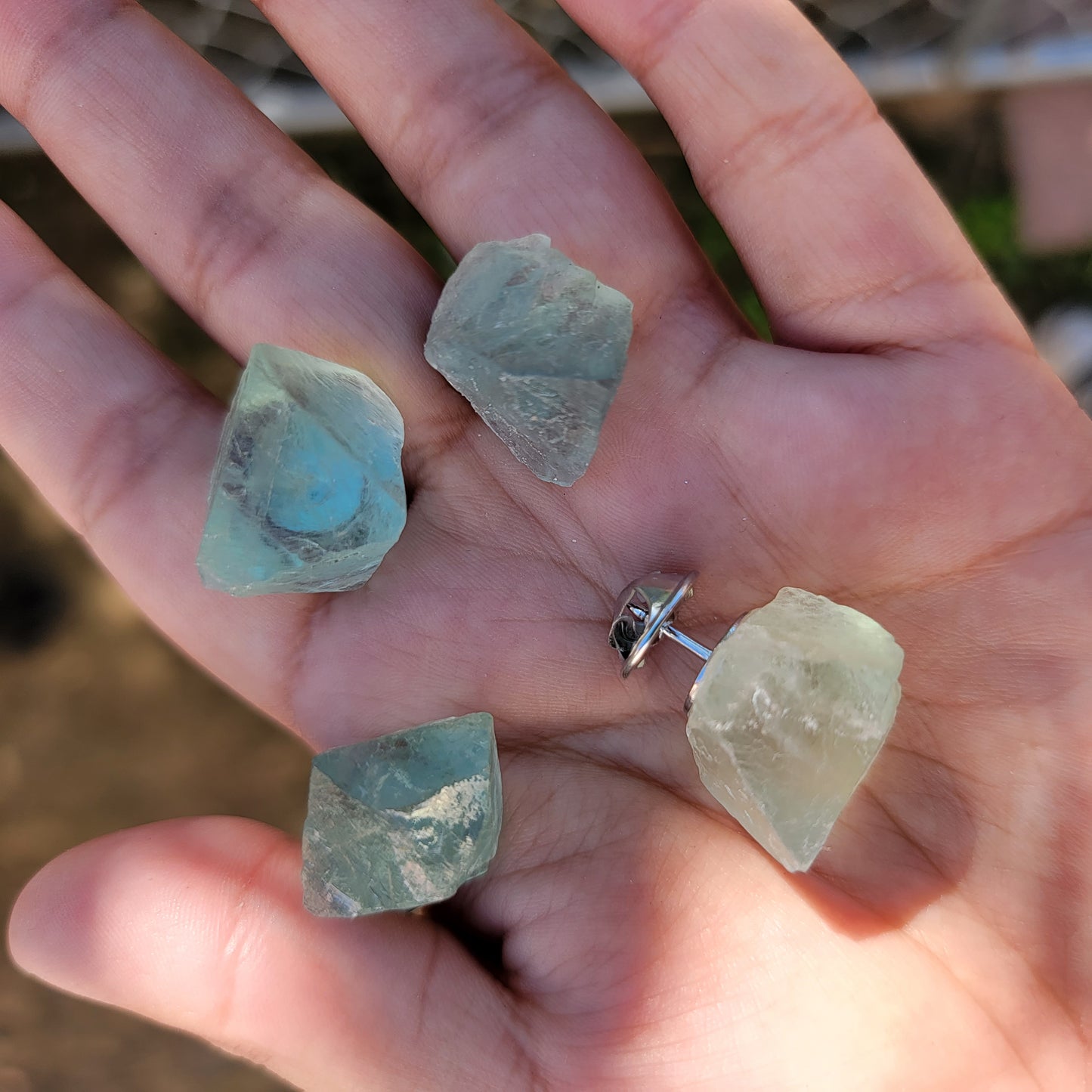 Rainbow Fluorite Pins