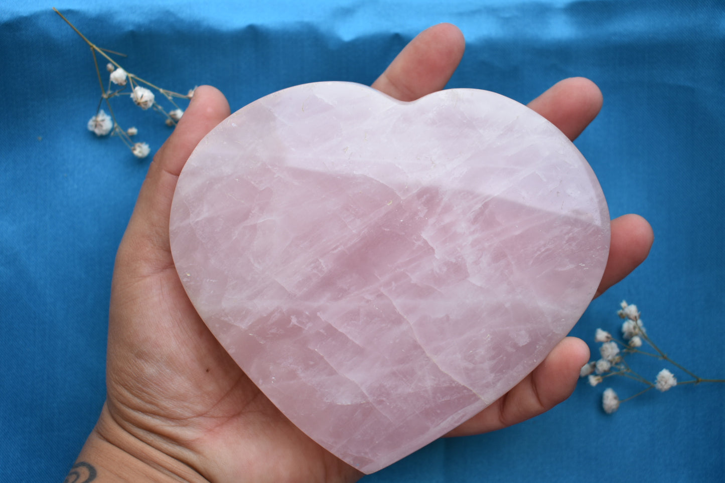 Heart Shaped Rose Quartz