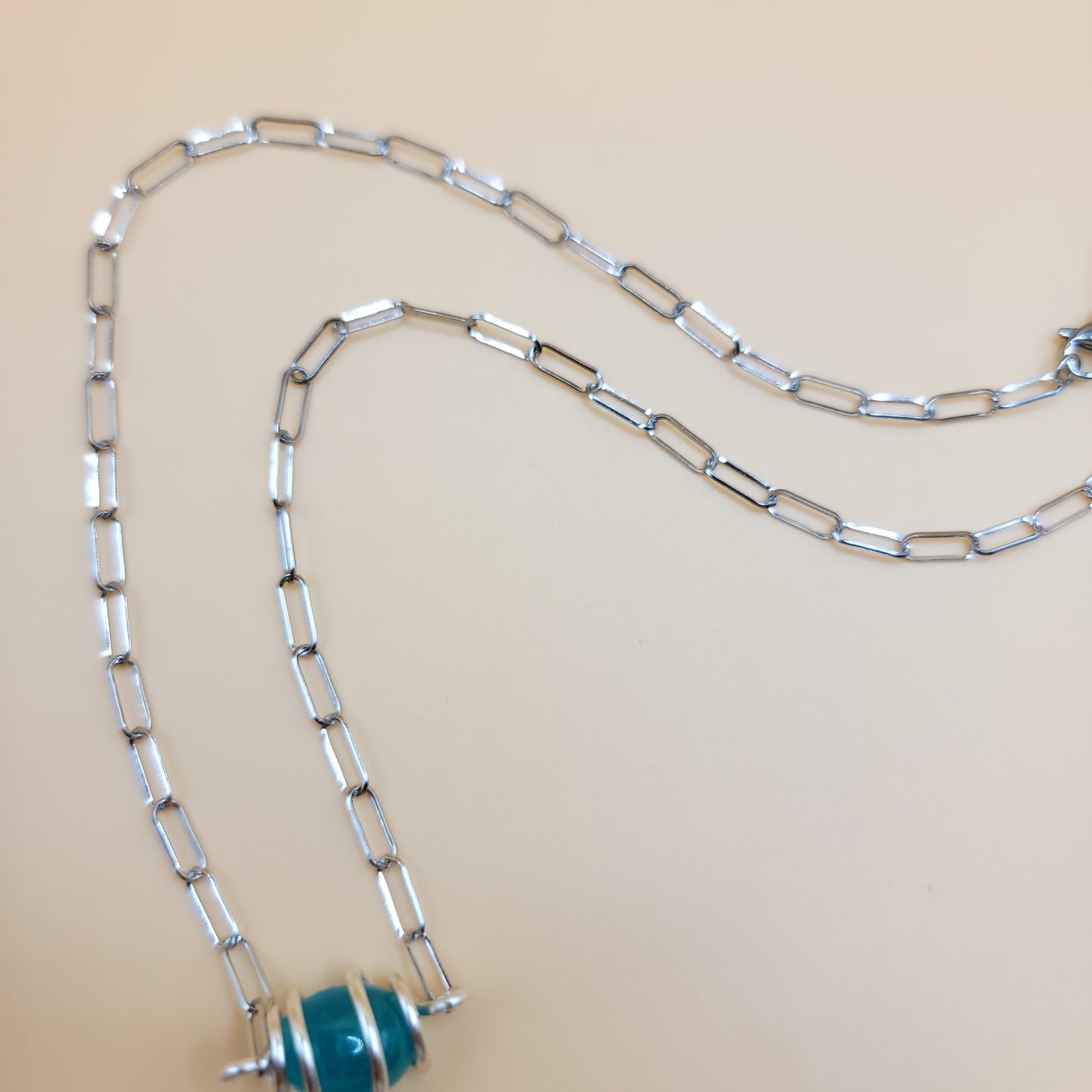 Amazonite Necklace (Silver)