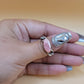 Love Chain Ring -Rhodochrosite