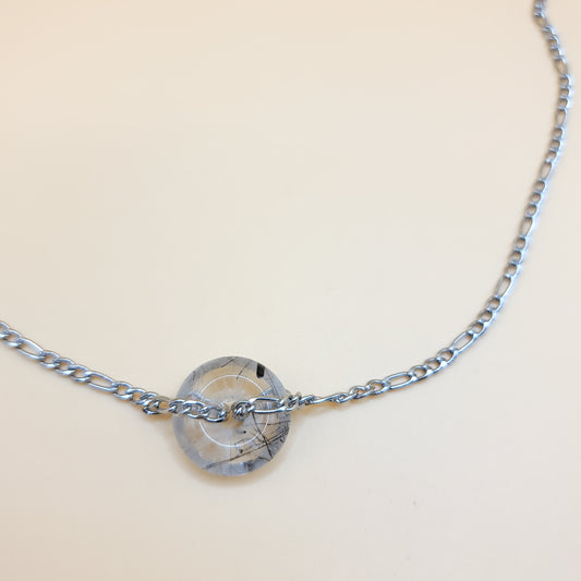 Life Balance Wheel - Silver Necklace
