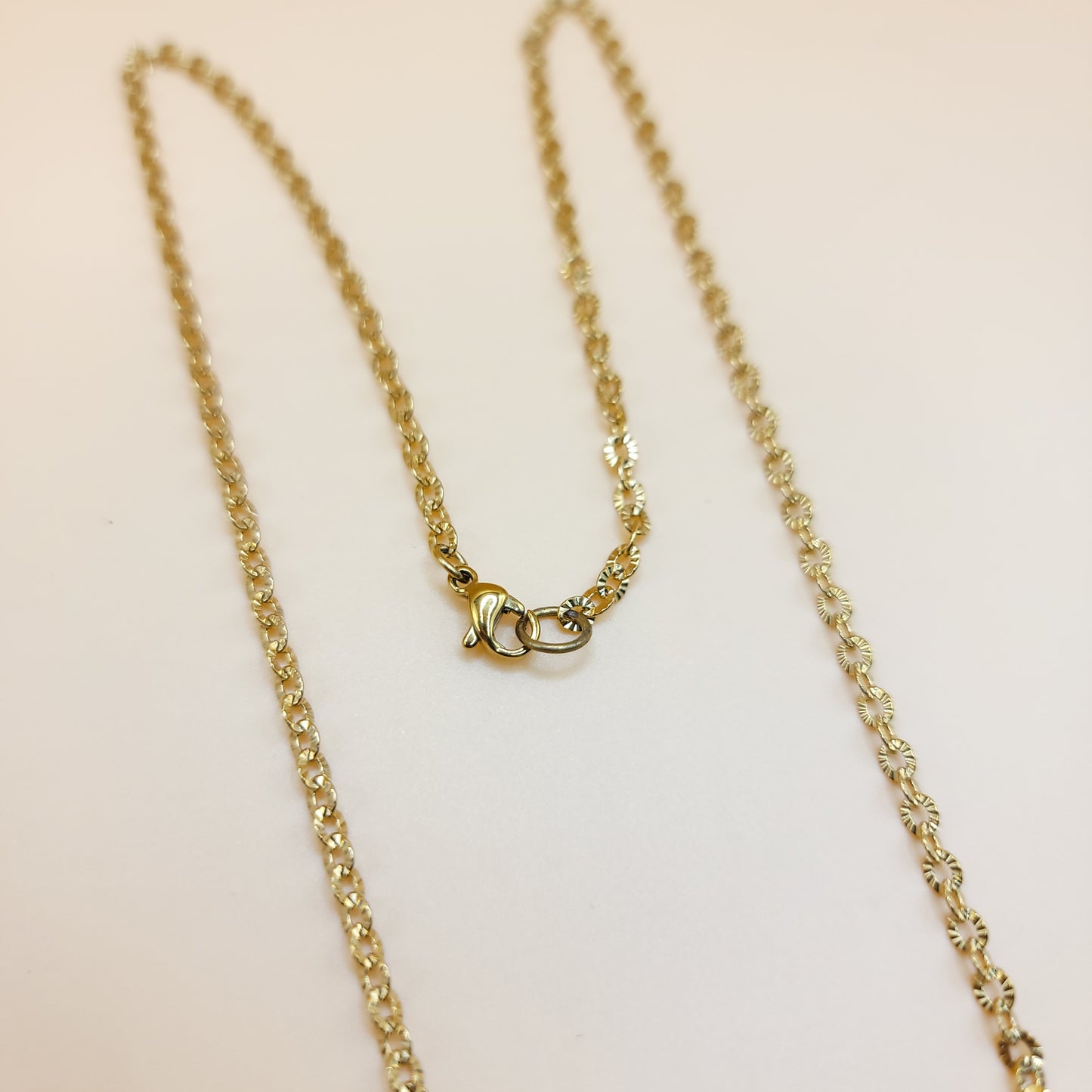 Rutilated Quartz Necklace - Gold Chain