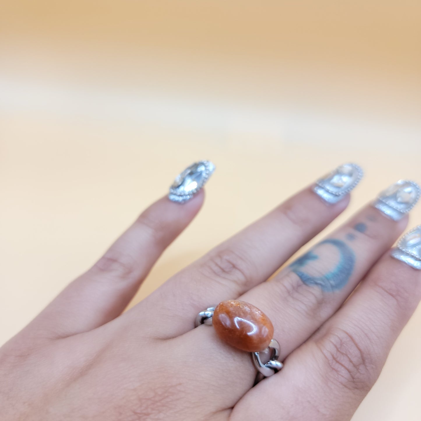 Motivation Chain - Sun Stone Ring