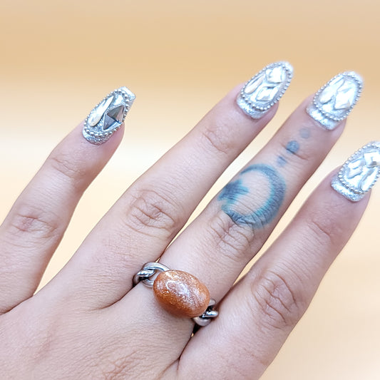 Motivation Chain - Sun Stone Ring