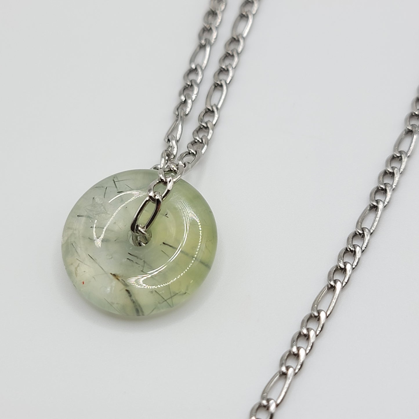 Prehnite Wheel Necklace