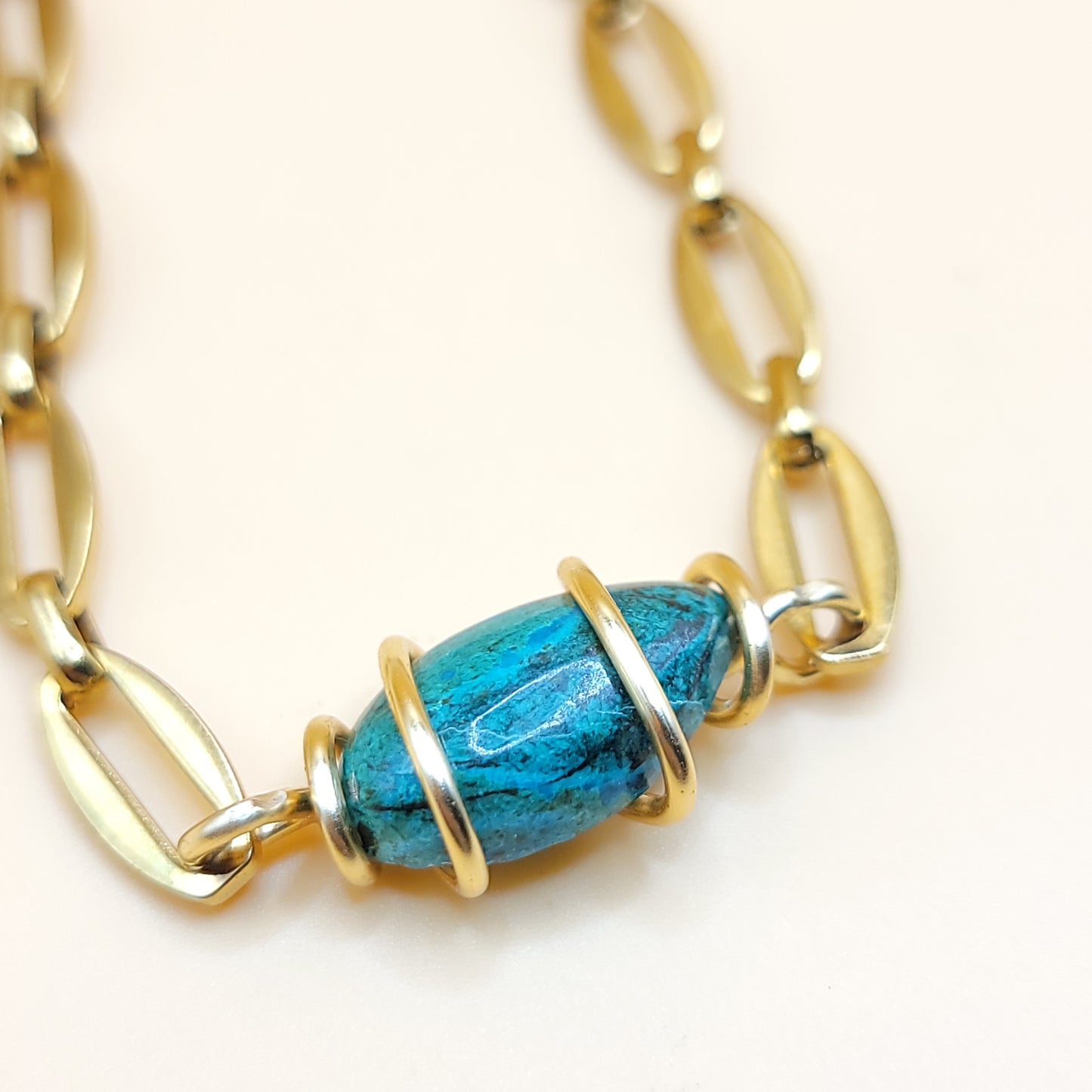 Chrysocolla /Malachite- Letting Go Gently
