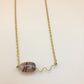 Rutilated Quartz Necklace - Gold Chain