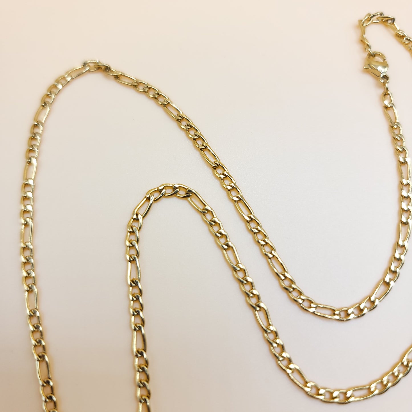 Rainbow Moon Stone  Necklace- (Gold)