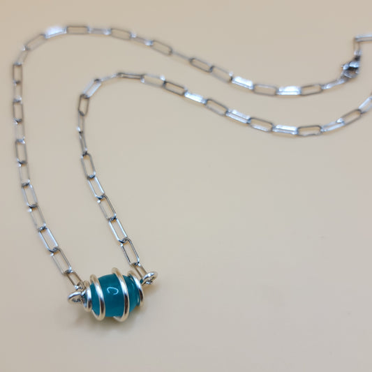 Amazonite Necklace (Silver)