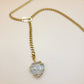 Aquamarine Heart Pendant - I CAN LOVE AGAIN AND AGAIN