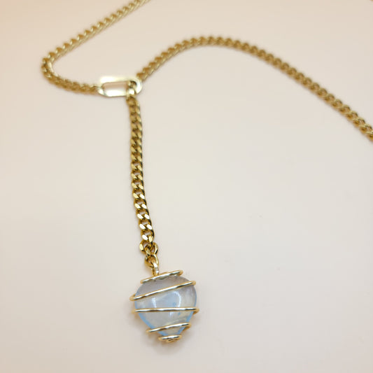 Aquamarine Heart Pendant - I CAN LOVE AGAIN AND AGAIN