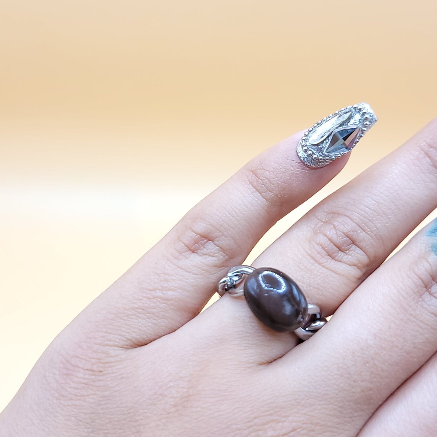 Good Luck Chain - Cats Eye Ring