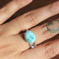 New Vibrations Chain - Larimar Ring