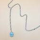 Larimar Silver Chain - I AM DEEPLY ROOTED IN MY GENTLENESS
