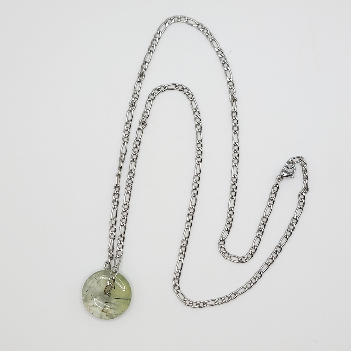 Prehnite Wheel Necklace