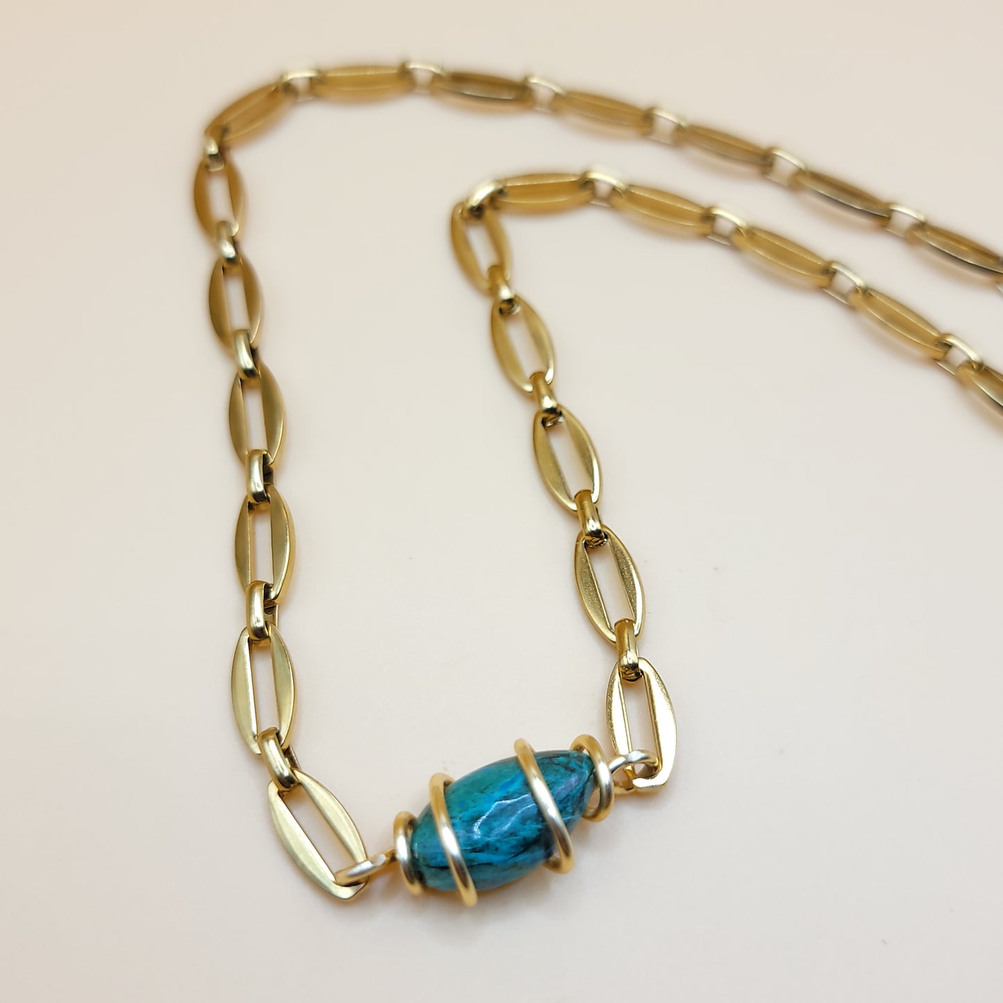 Chrysocolla /Malachite- Letting Go Gently