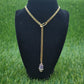 Rainbow Fluorite - I AM HEALING EMOTIONALLY (Slip Chain )